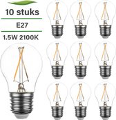 E27 LED lamp - 10-pack - 1.5W - 2100K extra warm
