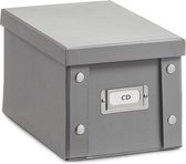 Zeller Present Opbergbox met deksel 31x26x14 cm grijs - 17598 - Opvouwbaar