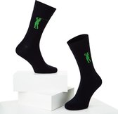 McGregor Sokken Heren | Maat 41-46 | The Golfer Sok | Donkerblauw Grappige sokken/Funny socks| Golf accessoires
