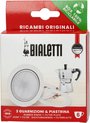 Bialetti - Set Filterplaatje + 3 ringen voor Moka Express 6 kops