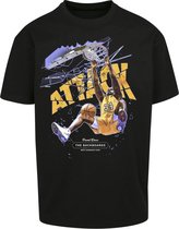 Urban Classics Heren Tshirt -XL- Attack Player Oversize Zwart