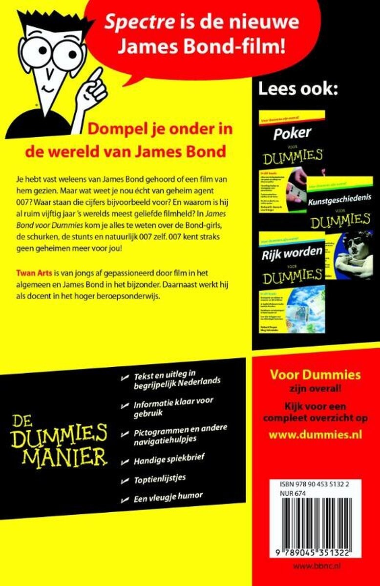 James Bond voor Dummies - back cover