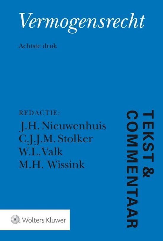 Tekst & Commentaar - Vermogensrecht - cover