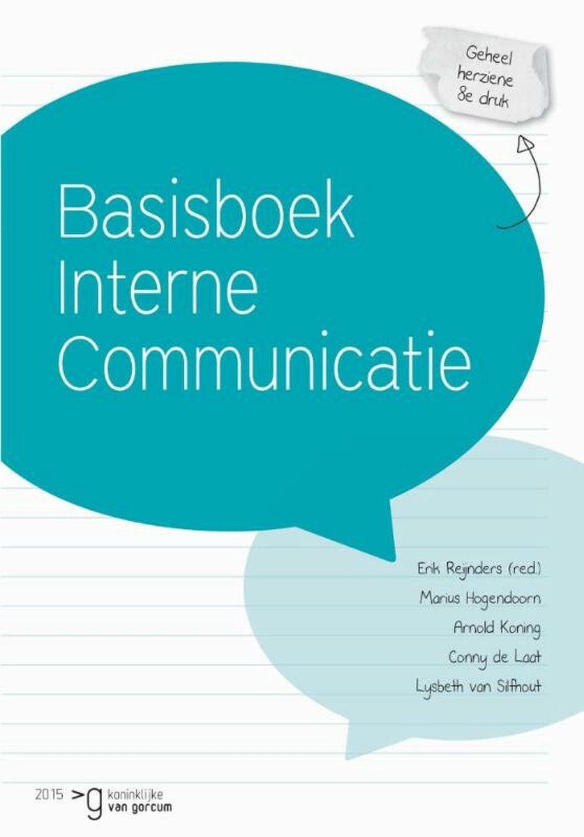 Samenvatting Basisboek interne communicatie, Periode 3, Kennis B