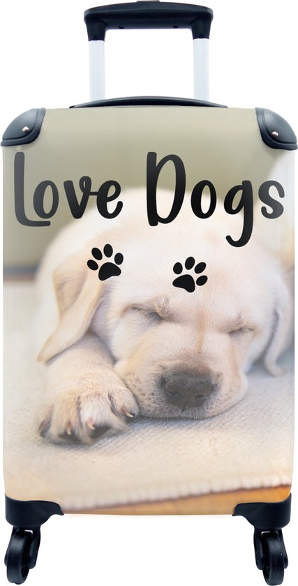 MuchoWow® Koffer - Quotes - Love Dogs - Spreuken - Hond - Past binnen  55x40x20 cm en... | bol.com