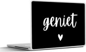 Laptop sticker - 11.6 inch - Quotes - Geniet - Spreuken - 30x21cm - Laptopstickers - Laptop skin - Cover