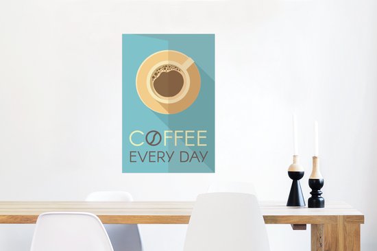 Devis Café Coffee tous les jours 60x90 cm