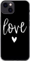 Geschikt voor iPhone 13 hoesje - Quotes - Love - Spreuken - Siliconen Telefoonhoesje