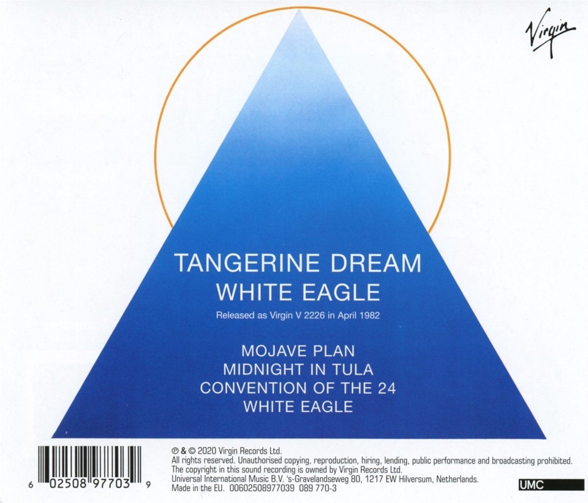 Tangerine Dream White Eagle (CD) (Remastered 2020), Tangerine Dream