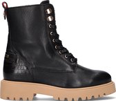 Haboob Moja Veterboots - Laarzen Met Veters - Dames - Zwart - Maat 39