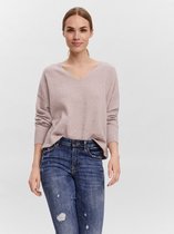 Vero Moda Trui Vmdoffy Ls V-neck Blouse Ga Noos 10252090 Woodrose Dames Maat - L