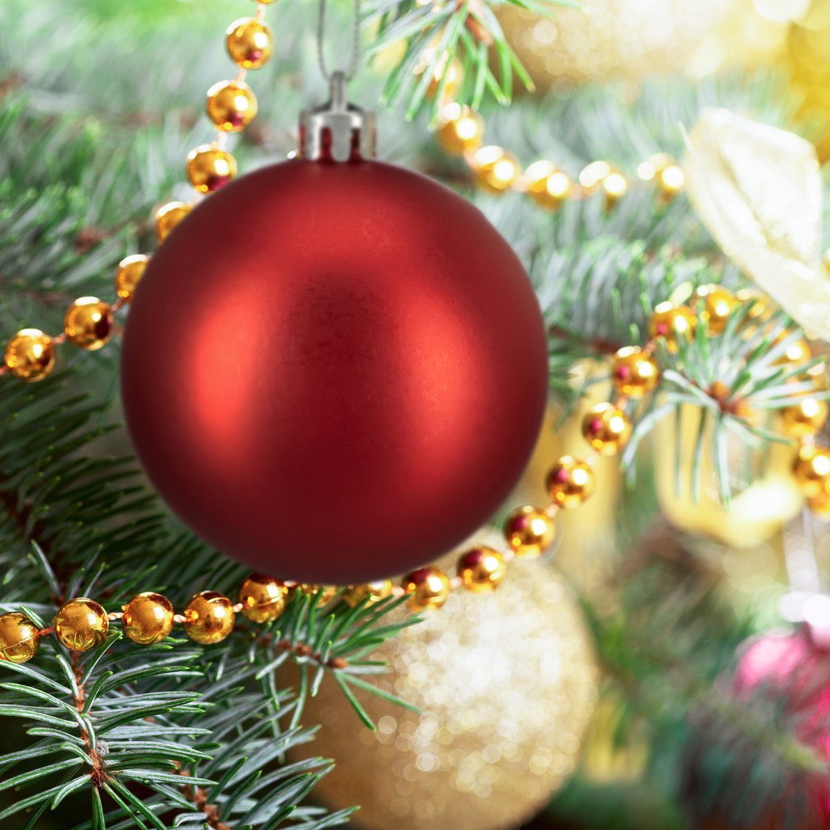 Kerstballen - set van 100 - plastic - rood – foto 3