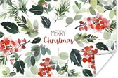 Poster Kerst - Quote - Waterverf - 30x20 cm - Kerstmis Decoratie - Kerstversiering - Kerstdecoratie Woonkamer - Kerstversiering - Kerstdecoratie voor binnen - Kerstmis