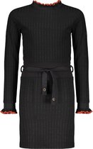 NoBell meiden rib jurk Maddy met high waist Jet Black