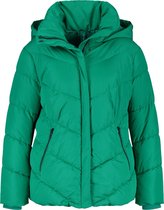 SAMOON Dames Gewatteerde jas met blinde capuchon Electric Green-44