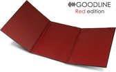 Goodline® - Luxe Metallic Rode Documentenmap / Aktemap - 3x A4 - Red Edition