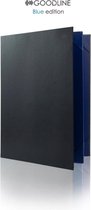 Goodline® - Luxe Metallic Blauwe Rapportmap / Diplomamap / Certificaat Mappen - 4x A4 - Blue Edition