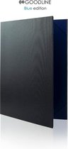 Goodline® - Luxe Metallic Blauwe Rapportmap / Diplomamap / Certificaat Mappen - 2x A4 - Blue Edition