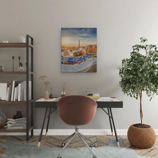 Artaza - Peinture sur toile - Parc Güell à Barcelona - 40x50 - Photo sur toile - Impression sur toile