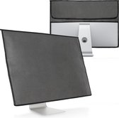 kwmobile hoes voor 24-26" Monitor - PC cover met 2 vakken aan de achterzijde - Monitor beschermhoes in donkergrijs