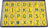 leerpuzzel abc-Alphabet Puzzle geel/blauw 168 stukjes