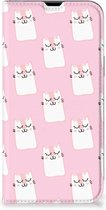 Bookcase Valentijn Cadeaus iPhone 13 Pro Max Smart Cover Hoesje Sleeping Cats
