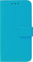 ADEL Kunstleren Book Case Pasjes Portemonnee Hoesje Geschikt voor iPhone 13 - Blauw