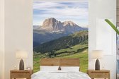 Behang - Fotobehang Italië - Dolomieten - Zomer - Breedte 170 cm x hoogte 260 cm