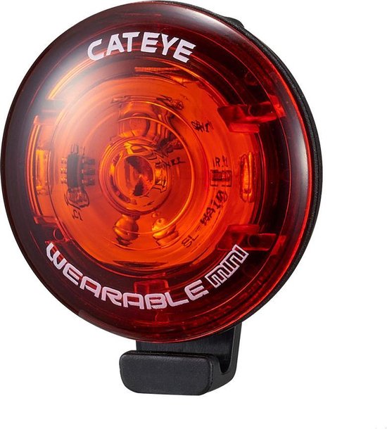 CatEye Wearable Mini Achterlicht Fiets – Fietsverlichting LED – Brandduur 550 uur – Batterij – Drie lichtmodi