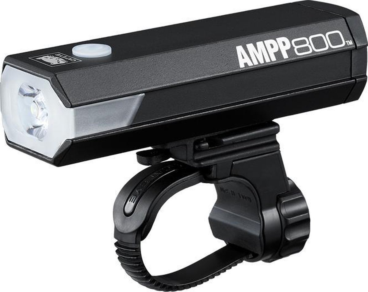 CatEye AMPP800 Koplamp - Helm HL-EL088RC - LED USB - Oplaadbaar - Accu - Zwart