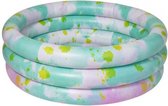 opblaaszwembad Tie Dye 130 x 39 cm PVC groen/roze