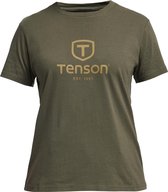 Tenson Core Tee W - T-shirt - Dames - Olijfgroen - Maat XL