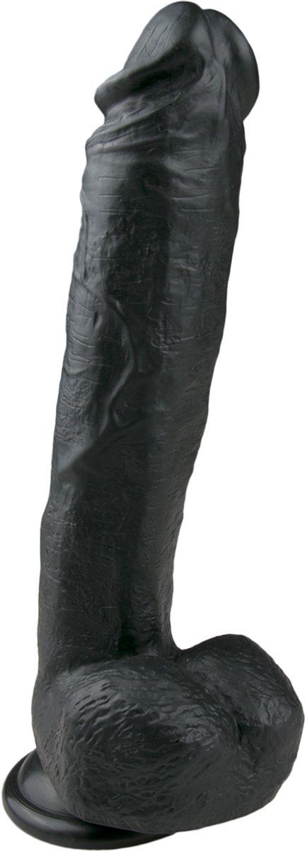 Goedkoopste EasyToys - Realistische Dildo met Balzak - Dildo met Zuignap - 26,5 cm - Dildo's - Sex Toys voor Vrouwen en Mannen - Dildo Mannen Anaal - Zwart