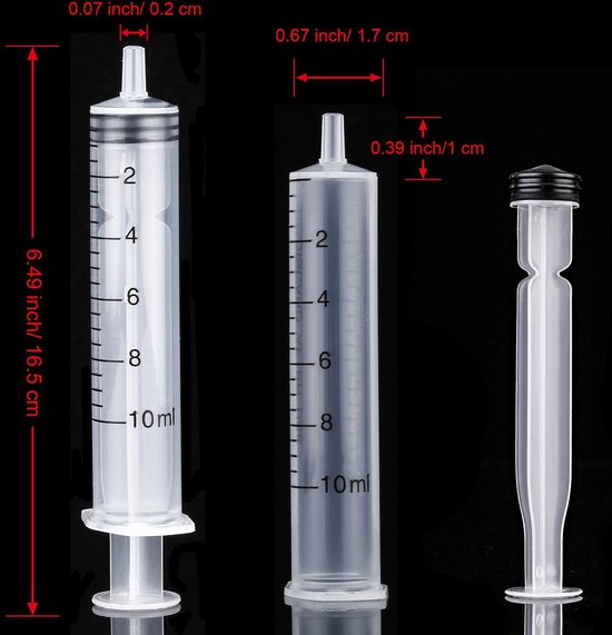 Injectiespuit Zonder Naald - 10ml - 20 Stuks van Merkloos	 — afbeelding 4