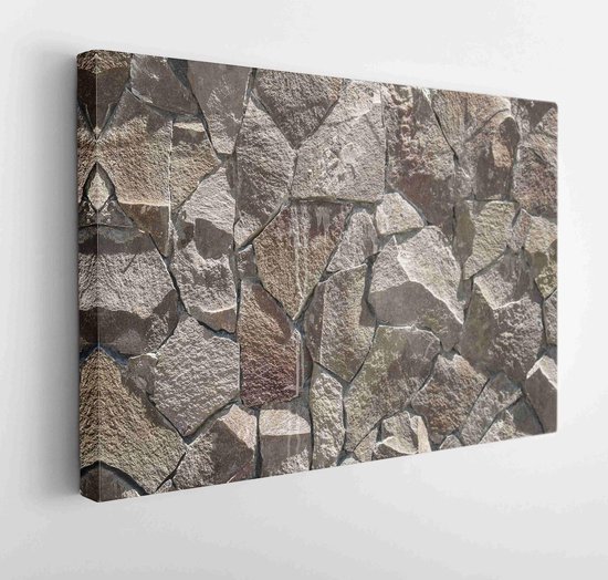 Close-up van stenen muur achtergrond en textuur - Modern Art Canvas - Horizontaal - 717247234 - 40*30 Horizontal