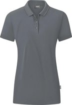 Jako Organic Polo Dames - Steengrijs