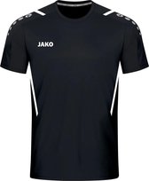 Jako Challenge Shirt Korte Mouw Dames - Zwart / Wit