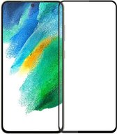 Samsung Galaxy S21 FE Screenprotector - Full Cover Screenprotector - Zwart
