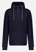 DEELUXE Sweater met rits en capuchon van biologisch katoen COOLING Night Blue