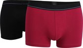 Bugatti Boxershorts 2-Pack Rood/Zwart maat M