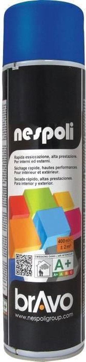 Spuitverf helderblauw 600 ml