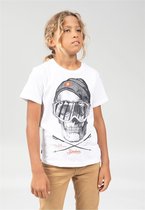 DEELUXE T-shirt met schedelLANDY White