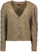 Only Vest Onlscala L/s Cardigan Knt 15236180 Tannin/w.melange Dames Maat - S