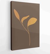 Marmeren kunstontwerp met abstracte vorm en gouden patroon. Ontwerp voor print, omslag, behang, minimale en natuurlijke kunst aan de muur. 2 - Moderne schilderijen – Verticaal – 18