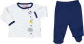 alisé Baby pyjama set met zijknopen Donker blauw 74