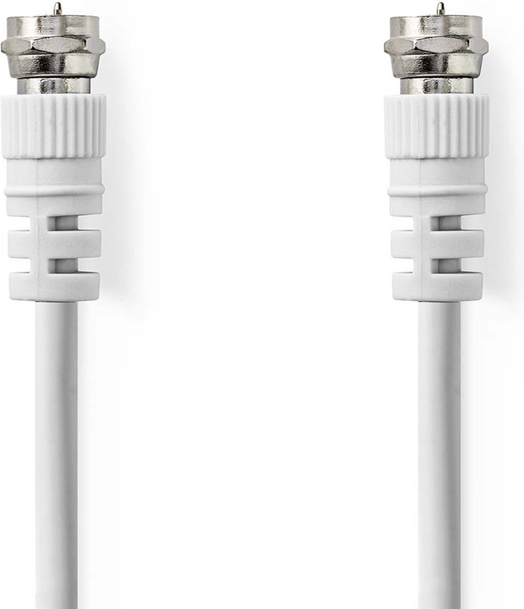 Satelliet- en Antennekabel | F Male - F Male | 3,0 m | Wit