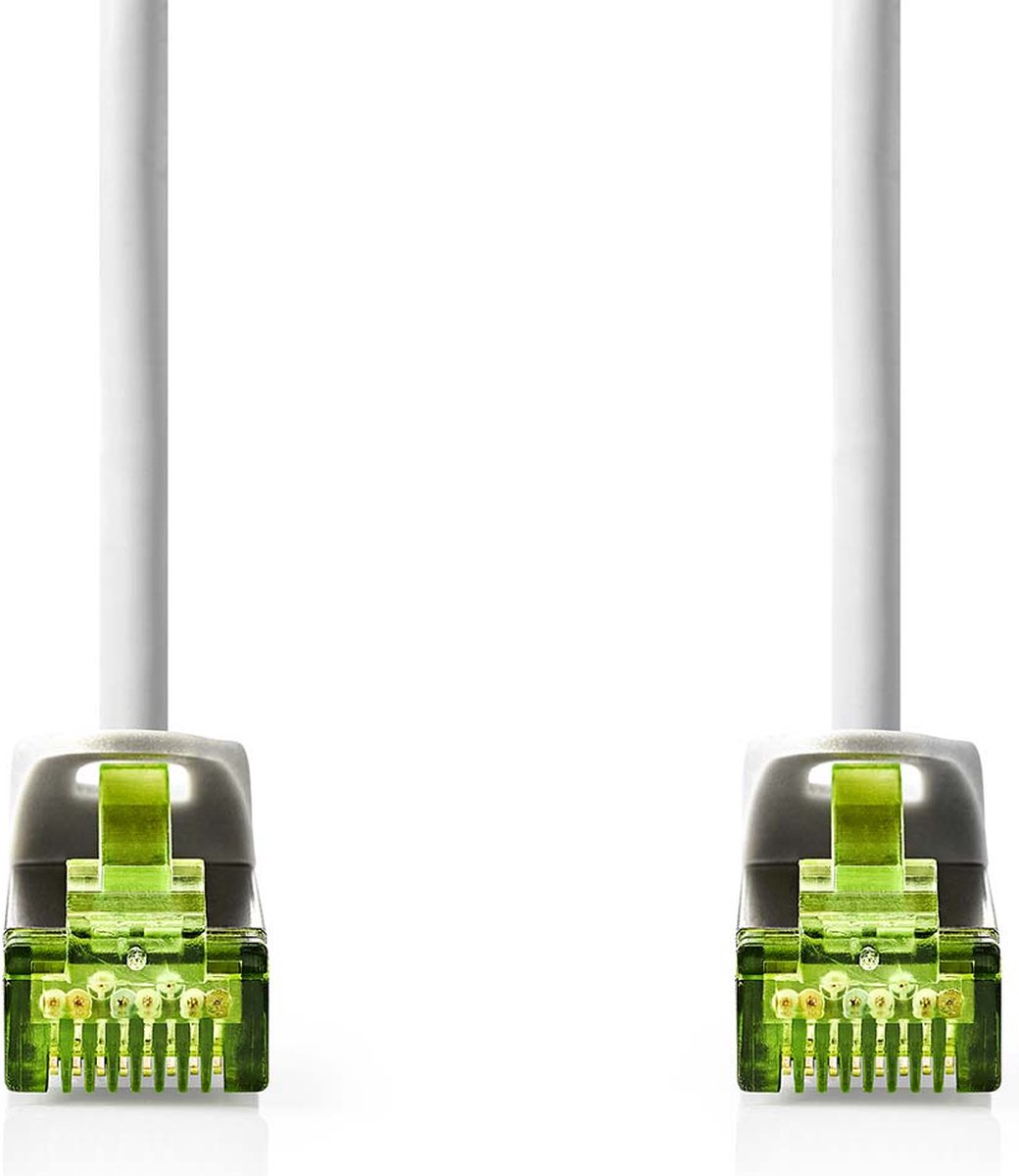 Nedis CAT7 Netwerkkabel - S/FTP - RJ45 Male - RJ45 Male - 1.00 m - Snagless - Rond - LSZH - Grijs - Envelop