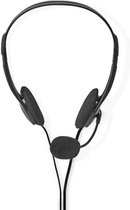 Nedis PC-Headset - On-Ear - Stereo - 2x 3.5 mm - Inklapbare Microfoon - Zwart
