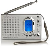 Nedis Wereldradio - Draagbaar Model - AM / FM / SW - Batterij Gevoed / Netvoeding - Digitaal - 1.5 W - Koptelefoonoutput - Wekker - Slaaptimer - Grijs