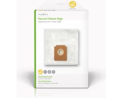 Nedis Stofzuigerzak - 4 Stuks - Synthetisch - Meest verkocht voor: Tristar JC861 - Wit
